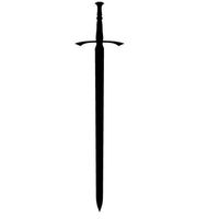 ELKS Unique Design Celtic Sword CAR Decal Sticker, White, 12 Inch, Die Cut Vinyl Decal, for Windows, Cars, Trucks, Toolbox, Laptops, MacBook-virtually Any Hard Smooth Surface