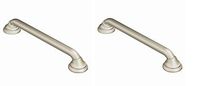 Moen R8718D3GBN 18-Inch Designer Bathroom Grab Bar, Brushed Nickel (Pack of 2)