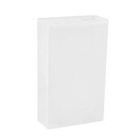 Papamsy Cigarette Case Slide Closure Plastic Anti-Scratch Cigarettes Storage for Outdoor 1Pc - White