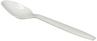 Fineline Settings Extra Heavy Cutlery White Spoons, Bulk Pack 1000 Pieces