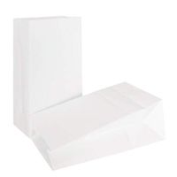 KEYYOOMY Small Bright Color Paper Bags White Party Goody Bags for Wedding Baby Shower Kid’s Birthday Party (White, 50 CT, 3.5 X 2.4 X 7.1 in)