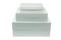 Clever Creations - White Gift Boxes with Lid - Use for Christmas, Birthday, Holiday Presents - Perfect for Shirts, Robes, Sweaters - 6 Pack - 3 Size Variety Pack