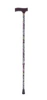 Essential Medical Supply Spring Garden Collection Wood Derby Handle Cane, Wildflower