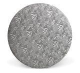 8" Inch Silver Corrugated Elegant Wedding Cake Board