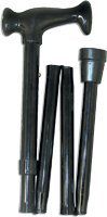 Duro-Matic Black Folding Cane, Adj. 33" - 38"