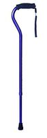 Essential Medical Supply Offset Cane with Rib Handle, Amethyst