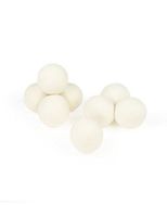 Wool Dryer Balls, Natural Fabric Softener 8pk - White