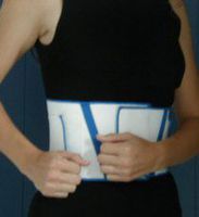 Alpha Medical Two Stay Back Support with Side-Pulls (Large)