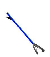 ArcMate Rainbow Reacher Ultra Lightweight, Plastic Economy Indoor Reacher Grabber, Suction Cup Finger Pickup Tool, 1lb. Capacity, Jaw Opens 4.25", 32", Blue (7252)