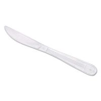 Gen Wrapped Cutlery, Knife, 7 1/2 Inch, White - 1000/Carton (7 Cartons)