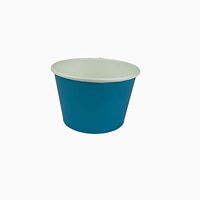 Worlds Paper Ice Cream Cups Solid Paper Yogurt Cups 8oz Blue 50 pack