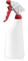 Empty Spray Bottle for Concentrated Bleach Agents Leak Proof Heavy Duty with Strainer to Prevent Clogs Fully Adjustable Nozzle, oz/ml Measuring and Dilution Scale (22 oz, Red)