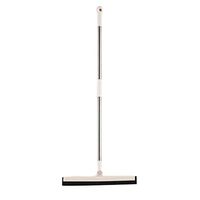 Hershii Window Cleaning Squeegee with 36.6'' Stainless Steel Handle for Washing & Drying Shower Glass, Floor, Mirrors, Kitchen - Beige