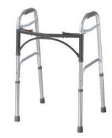 McKesson Aluminum 25 to 32" H Folding Walker Up to 350 lbs
