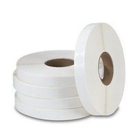 White 1" Wafer Tab Seals (No Perf)