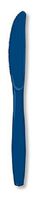 Club Pack of 288 Navy Blue Premium Heavy-Duty Plastic Party Knives