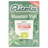 Ricola Swiss Herb Herbal Candy Sugar Free Mountain Mint Flavor, Swiss herb lozenges 40g. ( Pack of 6 )