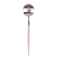 LALANG Stainless Steel Dinnerware Spoon Kitchen Small Tableware (Large spoon)