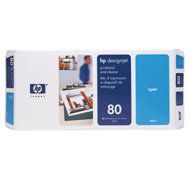 Ink cartridge Original HP 1x Cyan C4821A / Nr 80 for HP DesignJet 1050 C Plus