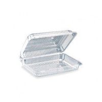 SLP57 Inline Plastics Clear Hinged Container 10-1/2x8-5/16x2-5/8 300 per case