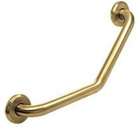 CRL Brass 20" 135 Degree Brass Grab Bar