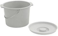 Large Capacity Commode Pail: Large Capacity Commode Pail, - 6 EA/BX
