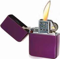 Vector KGM Thunderbird Vintage Lighter - Sparkle Purple Finish Hi Polish Chrome
