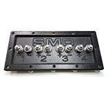 SMD 4 Channel Speaker Terminal (Stainless) 3/4" PVC (Black)