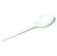 Compostable PLA Spoon, 6.5 inch, Natural White, 1000 Pack