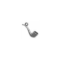 925 Sterling Silver Classic Vinatge Tobacco Smoking Pipe Charm Pendant