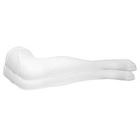 NuVein Surgical Socks Anti-Embolism 18 mmHg Medical Support for Women & Men Thigh High Closed Toe, White, Medium