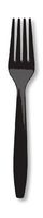 Black, Premium Plastic Forks, 24 ct