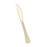 Decorline Gold Hammered Gold Plastic Knives 20ct.