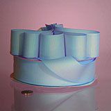 Krafty Klassics 1 Roll of Solid Color Grosgrain Ribbon (2 1/4" x 25 yds, Light Blue)