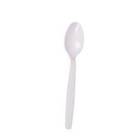 Karat U2023W 6.5" PS Extra-Heavy Weight Disposable Teaspoon, White (Pack of 1000)