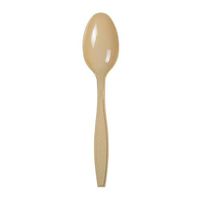 AmerCare Heavy Weight Polystyrene Teaspoons, Champagne Colored, Case of 1000