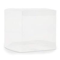 Juvale Clear Gift Boxes for Party Favors, Weddings (50 Pack) 4 inch