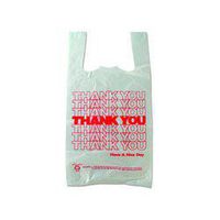 Sweet Paper 18830THYOU Plastic Thank You T Sacks, 18" x 8" x 30" (18830THYOU) Category: Carryout Bags