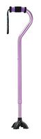 Offset Quad Cane Color: Purple