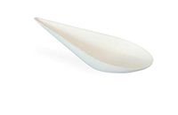 Bio 'n' Chic Drop Shaped Sugarcane Dish (Case of 300), PacknWood - Small White Paper Dish for Serving (0.5 oz, 4.1" x 1.9") 210BCHICDROP