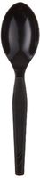Dixie Individually Wrapped 5.88" Medium-Weight Polystyrene Teaspoon by GP PRO (Georgia-Pacific), Black, TM53C7, (Case of 1,000)
