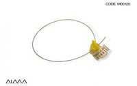 100 Security Seals for Gas, and Water Meters. Easy Application. Complete with Galvanized Steel Wire 30 cm. of Length. Progressive numbering