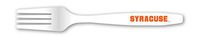 NCAA Syracuse Orange Disposable Plastic Forks, Pack of 20