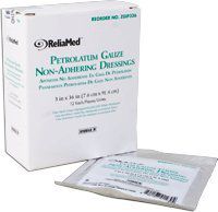 3" X 36" Petrolatum Impregnated Gauze, Sterile