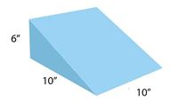AliMed 27 Degree Wedge Positioner, Upholstered Blue Vinyl