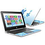 Mightyskins Skin Compatible with Hp Pavilion X360 11.6" (2016) Wrap Cover Sticker Skins Blue Flowers