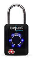 BenjiLock By Hampton TSA-Approved Fingerprint Padlock, Matte Black