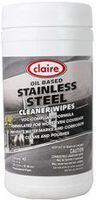 Claire Manufacturing Stainless Steel Wipes, 240 Wipes/case (6 cans of 40), One Step (No Residue) Award Winning Stainless Steel Cleaner and Polish, C993