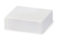 Pack of 50, White Gloss 4 x 4" Box Lid 100% Recycled Giftware Rigid Lid Use Food Safe Barrier Like Food Grade Tissue or Cello for Food Packaging(Box Bases Sold Separately)