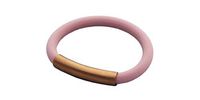 nOcean Reusable Straw and Bracelet - Made of Silicone and Steel - Comes with Cover and Cleaner - Support Ocean Cleaning Activities (Rose Gold)